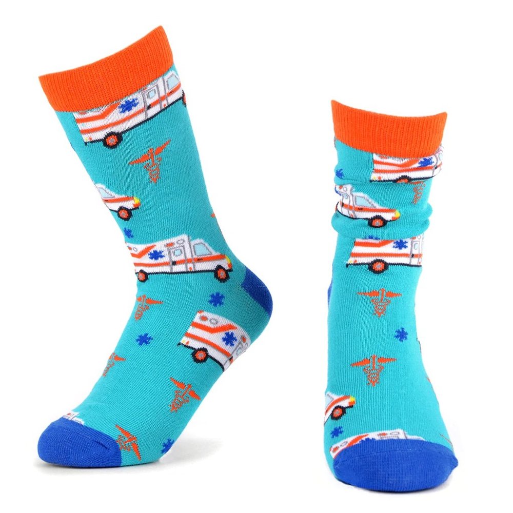 Men's Ambulance Novelty Socks